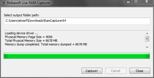 Belkasoft Live RAM Capturer